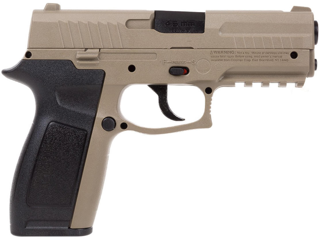 Crosman MK45 CO2 Powered 0.177 Cal Airgun, Tan